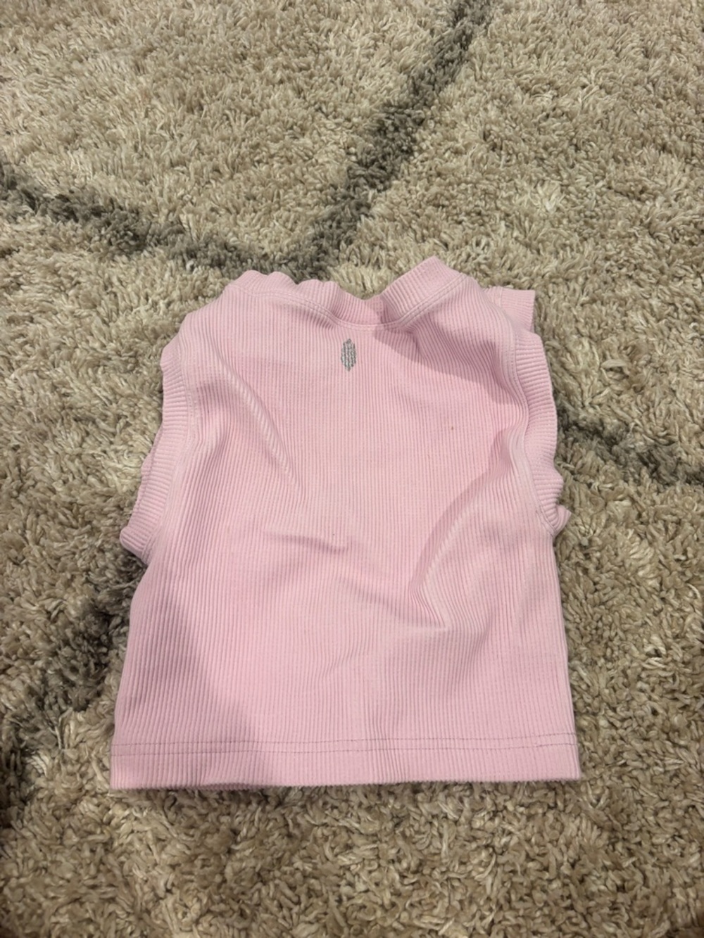FP Movement by Free People Light Pink Ribbed Muscle Tee - Picture 3 of 3